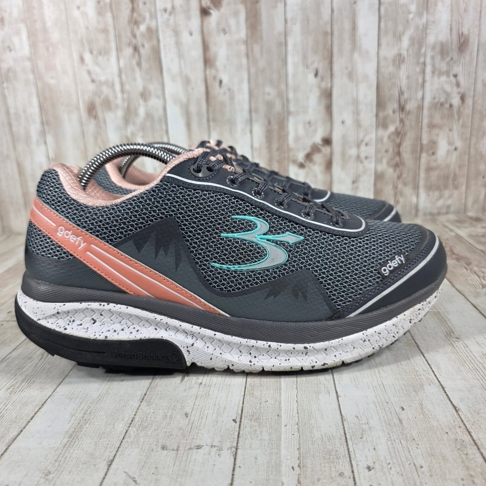 Gravity Defyer Women's‎ Gray Coral Athletic Shoes Size 10.5